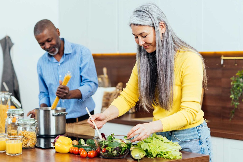 Cooking together