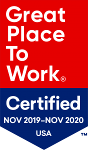certified great place to work logo