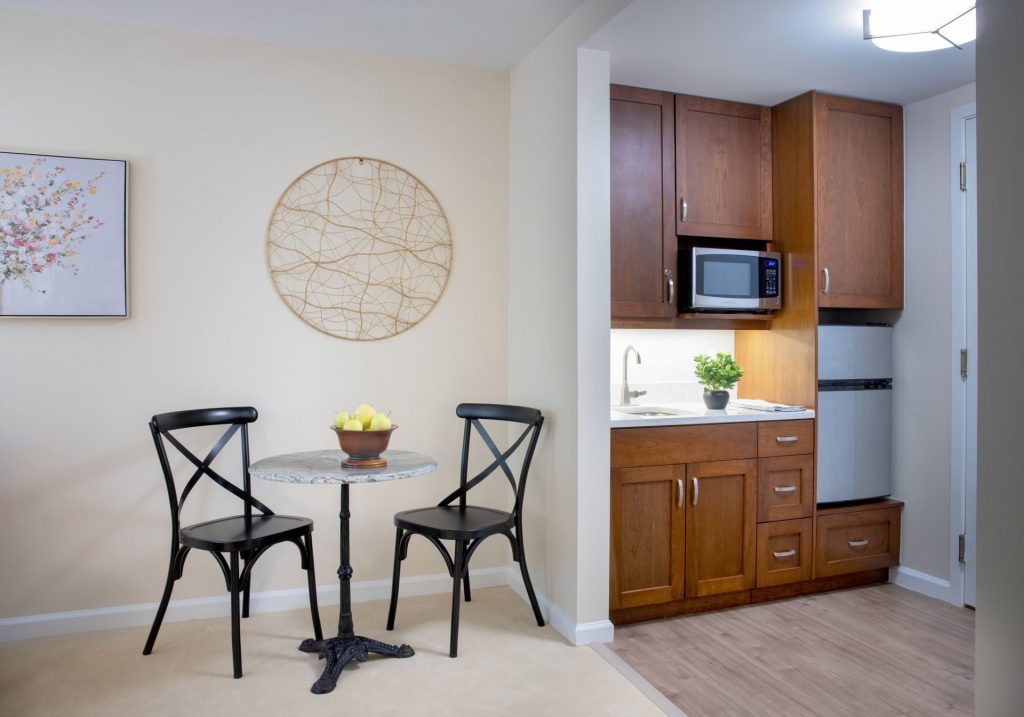Kitchen in One Bedroom Apartment at Connections at Landow House