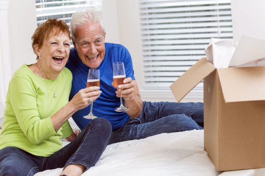seniors enjoying downsizing to their forever home